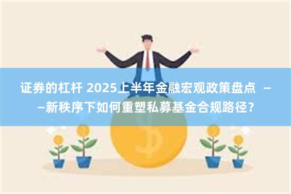 证券的杠杆 2025上半年金融宏观政策盘点  ——新秩序下如何重塑私募基金合规路径？